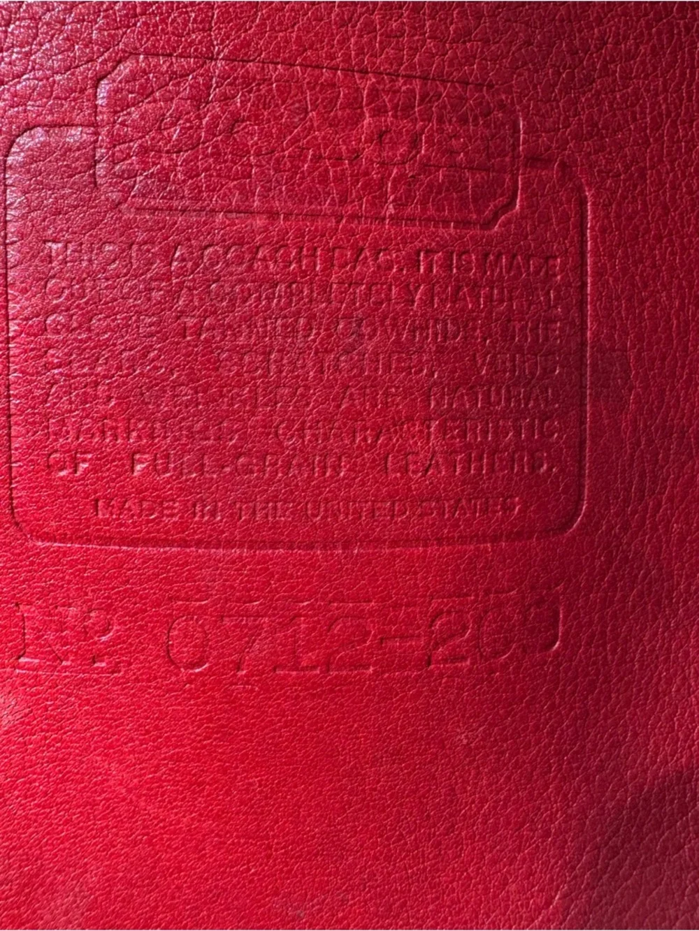 Vintage Coach Duffle Sac 9085 Red Leather Feed Sack XL Bucket Bag USA - Picture 13 of 15